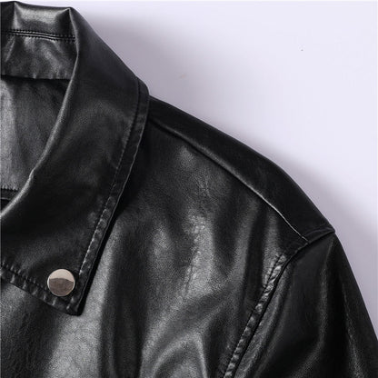 New-PP Padded leather jacket